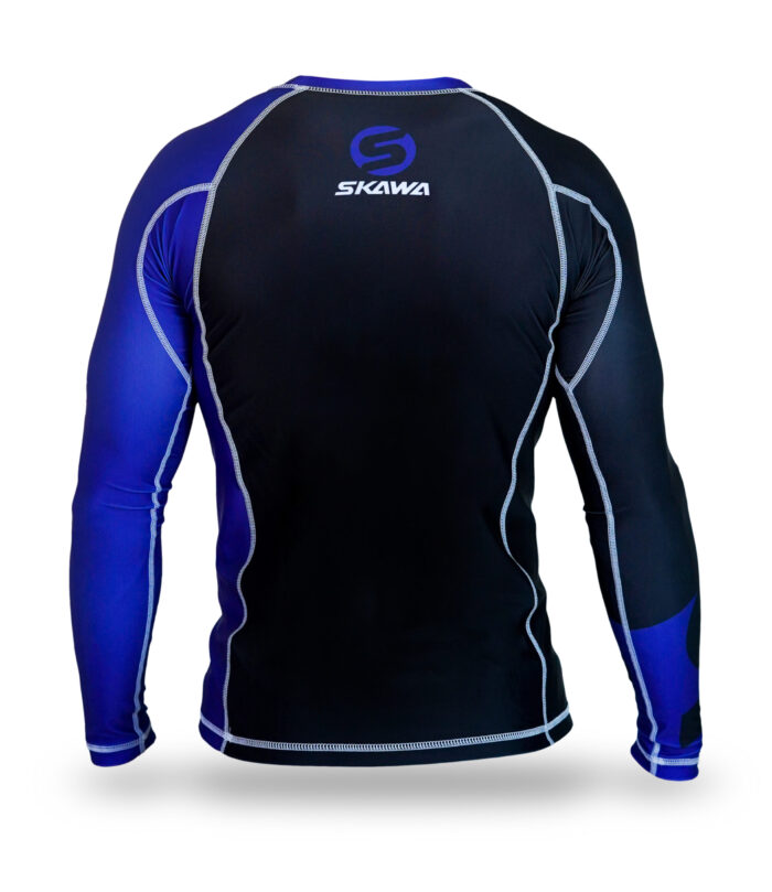Rashguard Blue-Belt-Back side Rashguard Blue-Belt-Back side