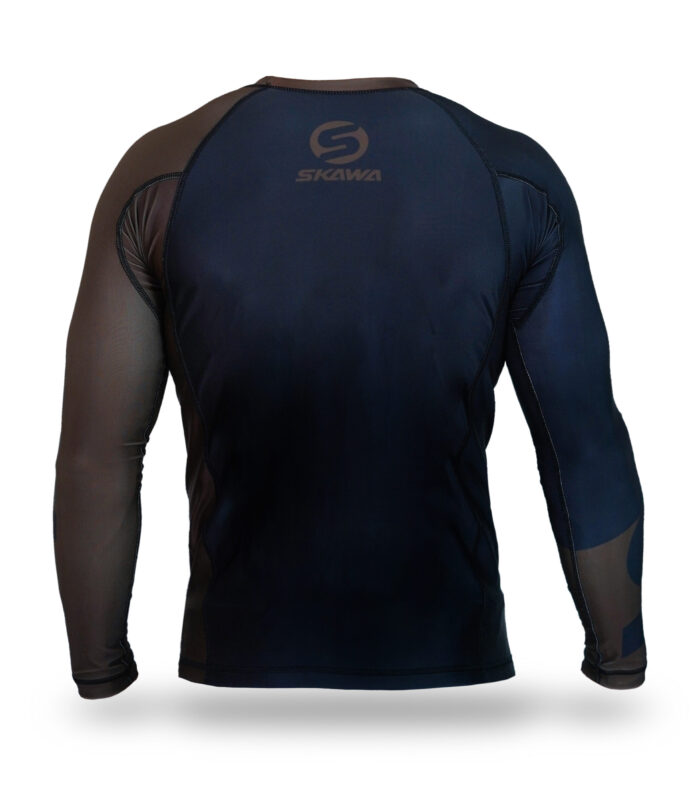Rashguard Brown Belt Back-Side View Rashguard Brown Belt Back-Side View