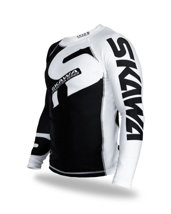 Rashguard White Belt Left-Side Scaled View Rashguard White Belt Left-Side Scaled View
