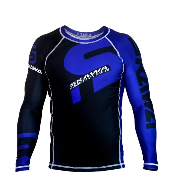 Rashguard blue belt-front side